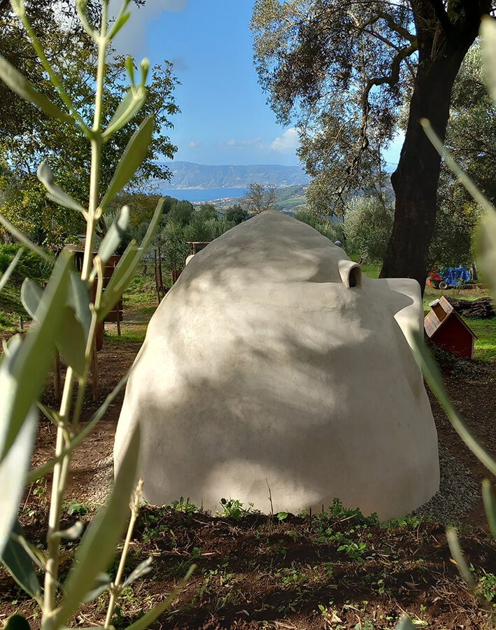 earth dome in the forest
