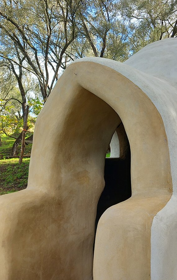earth dome in the forest