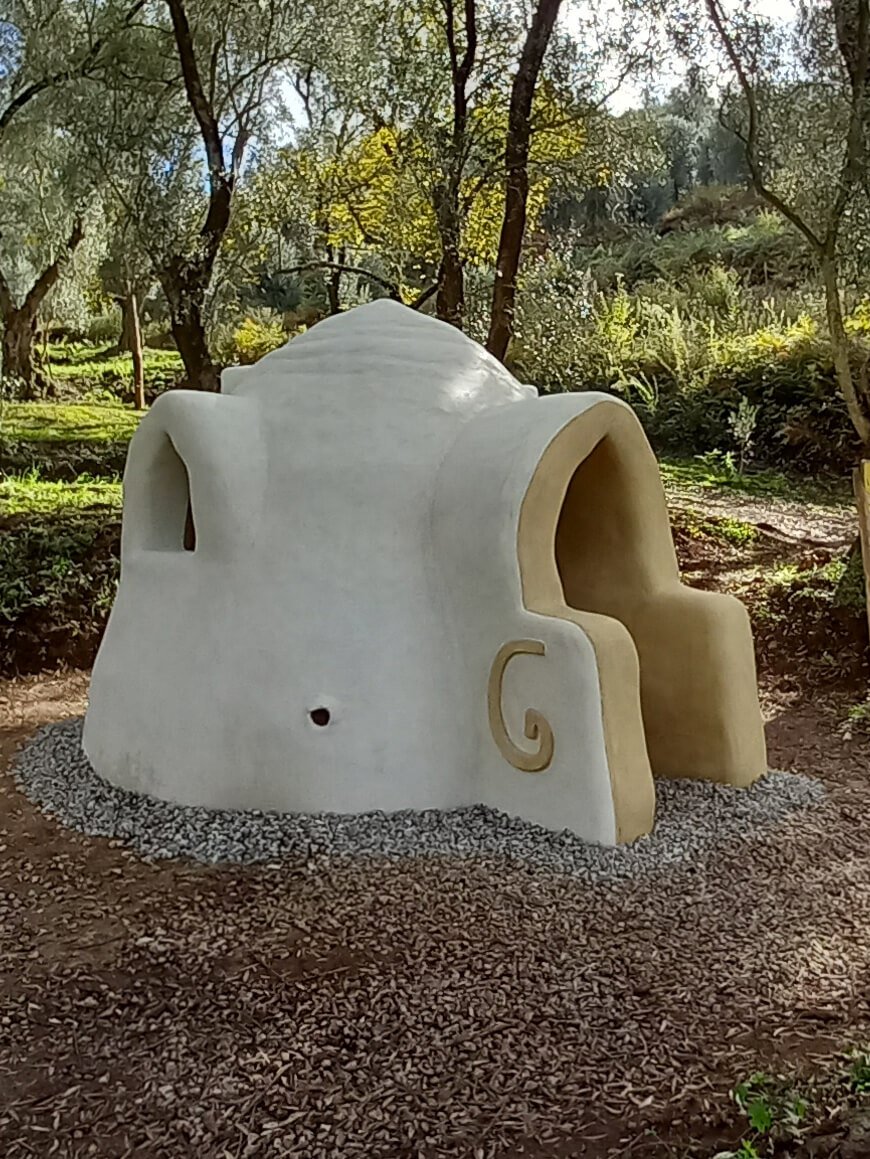 earth dome in the forest